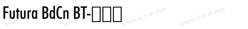 Futura BdCn BT字体转换